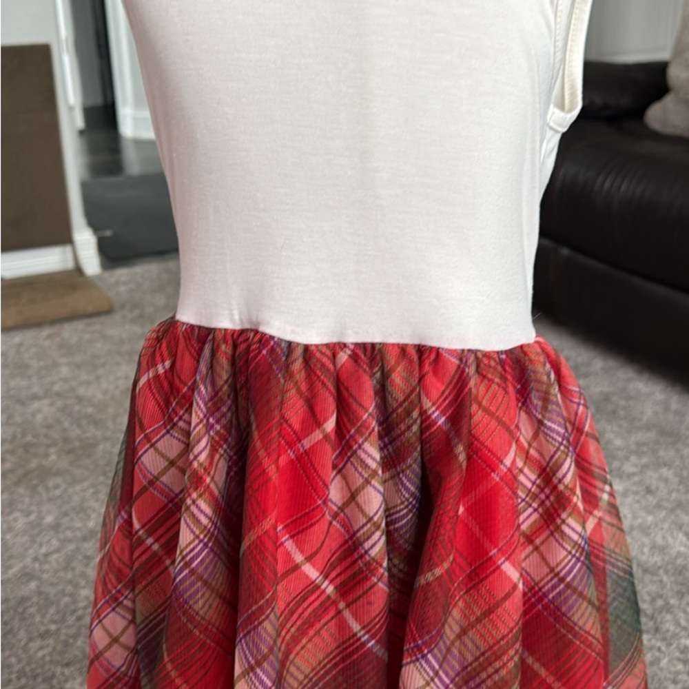 Knitworks Red Plaid Casual Dress for Kids